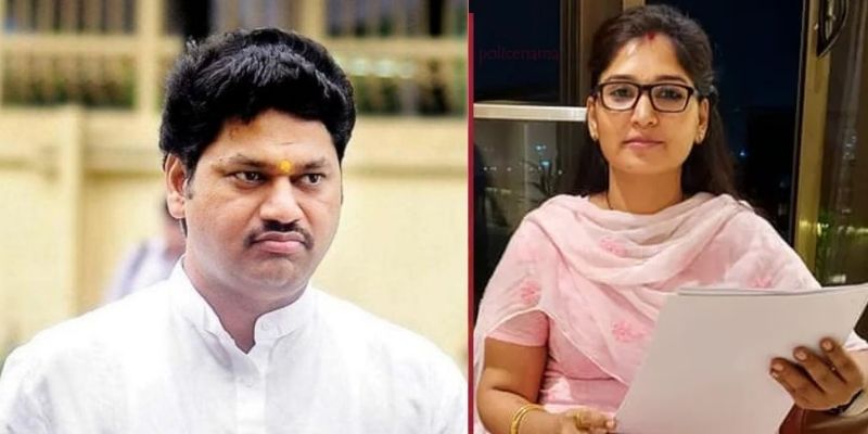dhananjay munde and his wife