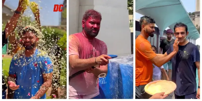Cricketers Holi | भारतीय असो की परदेशी, सर्वच फ्रँचायझींचे खेळाडू होळीच्या रंगात रंगले; व्हिडिओ आले समोर