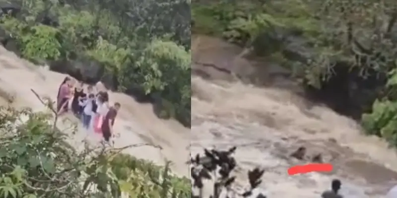 Lonavala News | मोठी दुर्घटना! भुशी डॅममागच्या डोंगरातील धबधब्यात एकाच कुटुंबातील 5 जण गेले वाहून